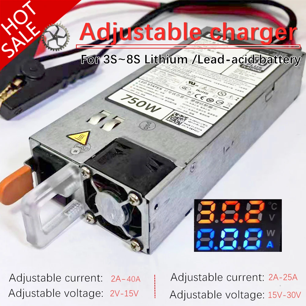3-15V/30V 3-100A Voltage Current Adjustable 4S 8S Lifepo4 Li-ion Lithium Battery Charger 12V 14.6V 29.2V Lead Acid Battery parts
3-15V/30V 3-100A Voltage Current Adjustable 4S 8S Lifepo4 Li-ion Lithium Battery Charger 12V 14.6V 29.2V Lead Acid Battery parts
