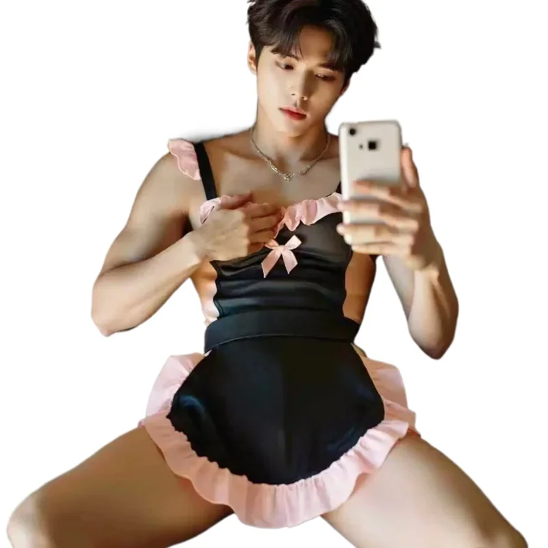Men's Sissy Clothes Maid Lingerie Crossdresser Outfits Ruffle Dress Mini Apron set
Men's Sissy Clothes Maid Lingerie Crossdresser Outfits Ruffle Dress Mini Apron set