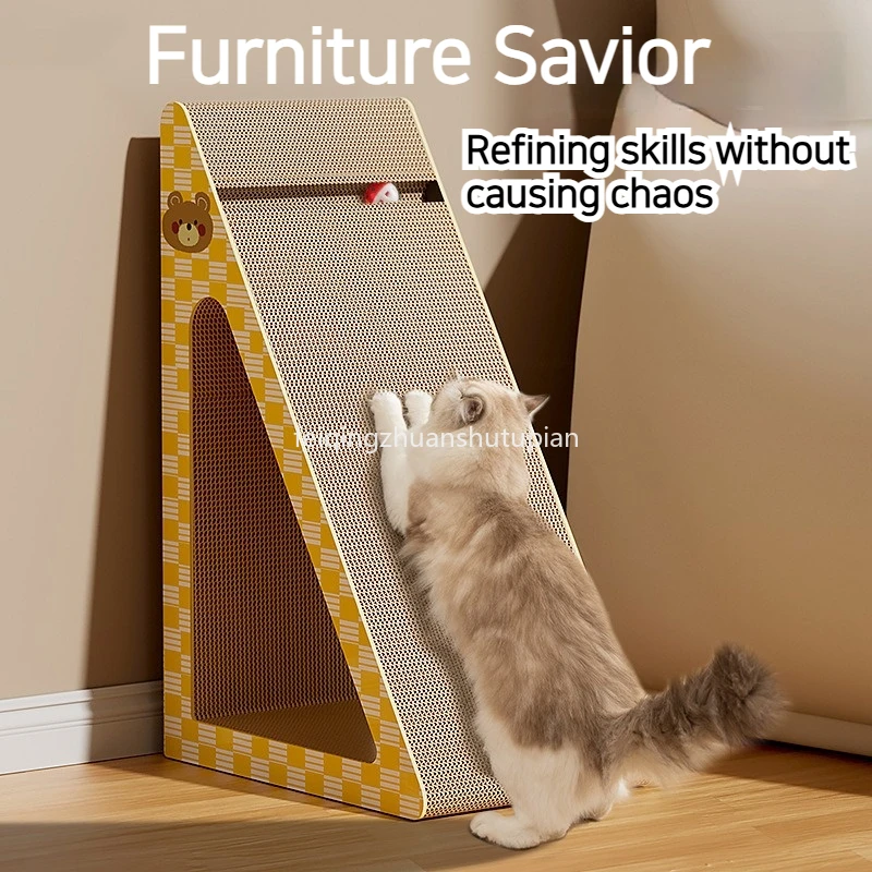 All-In-One Cat Scratch Board Wear-Resistant Chip Grinding Claw Cat Claw Board Vertical Oversize Huge Wear-Resistant Cat Toy
All-In-One Cat Scratch Board Wear-Resistant Chip Grinding Claw Cat Claw Board Vertical Oversize Huge Wear-Resistant Cat Toy