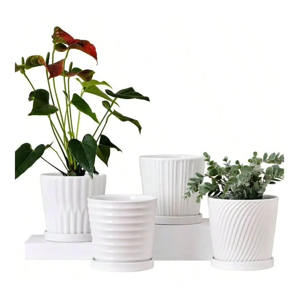 Pots, 6 Inch Flower Pots Plants, Ceramic Planter With Drainage Holes, Indoor Planter Pots With Saucer, Outdoor Garden Pots Red,
Pots, 6 Inch Flower Pots Plants, Ceramic Planter With Drainage Holes, Indoor Planter Pots With Saucer, Outdoor Garden Pots Red,