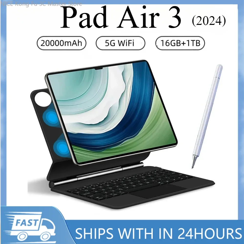 2024 New Original Pad Air 3 Pro 11-inch Global Edition Snapdragon 870 10-Core 16GB+1TB Tablet 20000mAh Android 13 Wifi6 E-SIM
2024 New Original Pad Air 3 Pro 11-inch Global Edition Snapdragon 870 10-Core 16GB+1TB Tablet 20000mAh Android 13 Wifi6 E-SIM
