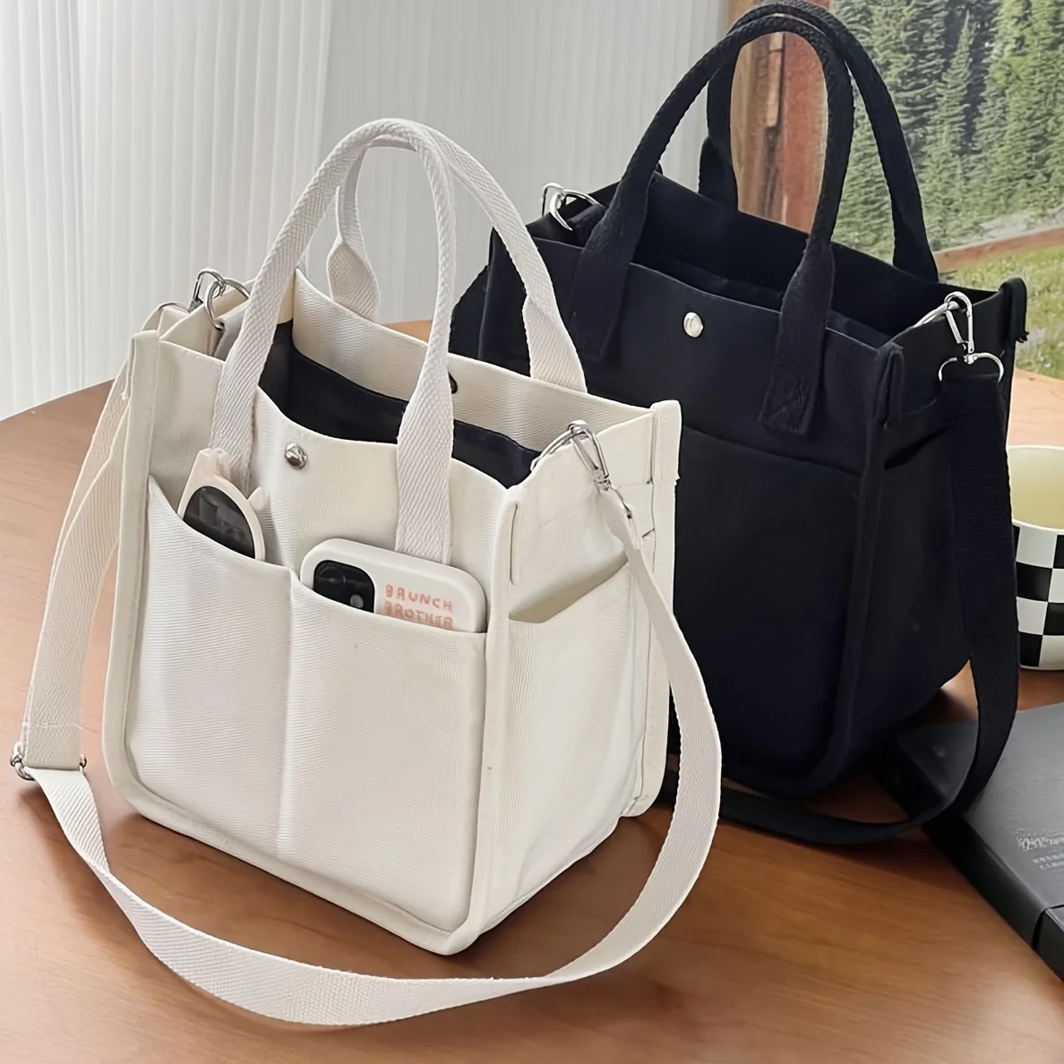 Versatile Mini Tote Bag with Multiple Pockets - Durable Crossbody Design - Ideal for Daily Lunch & Casual Use
Versatile Mini Tote Bag with Multiple Pockets - Durable Crossbody Design - Ideal for Daily Lunch & Casual Use