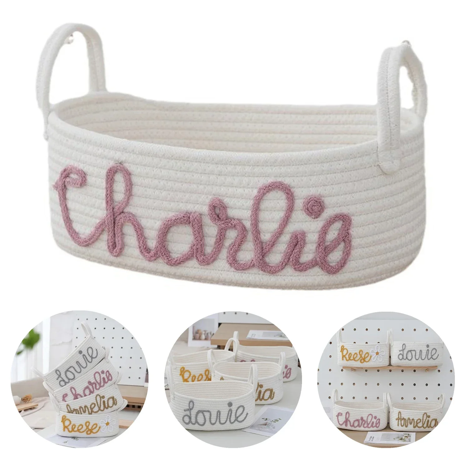1 PC Home Miscellaneous Storage Basket Personalized Baby Shower Basket Children's Baptism Storage Basket Personalized Diaper Box
1 PC Home Miscellaneous Storage Basket Personalized Baby Shower Basket Children's Baptism Storage Basket Personalized Diaper Box
