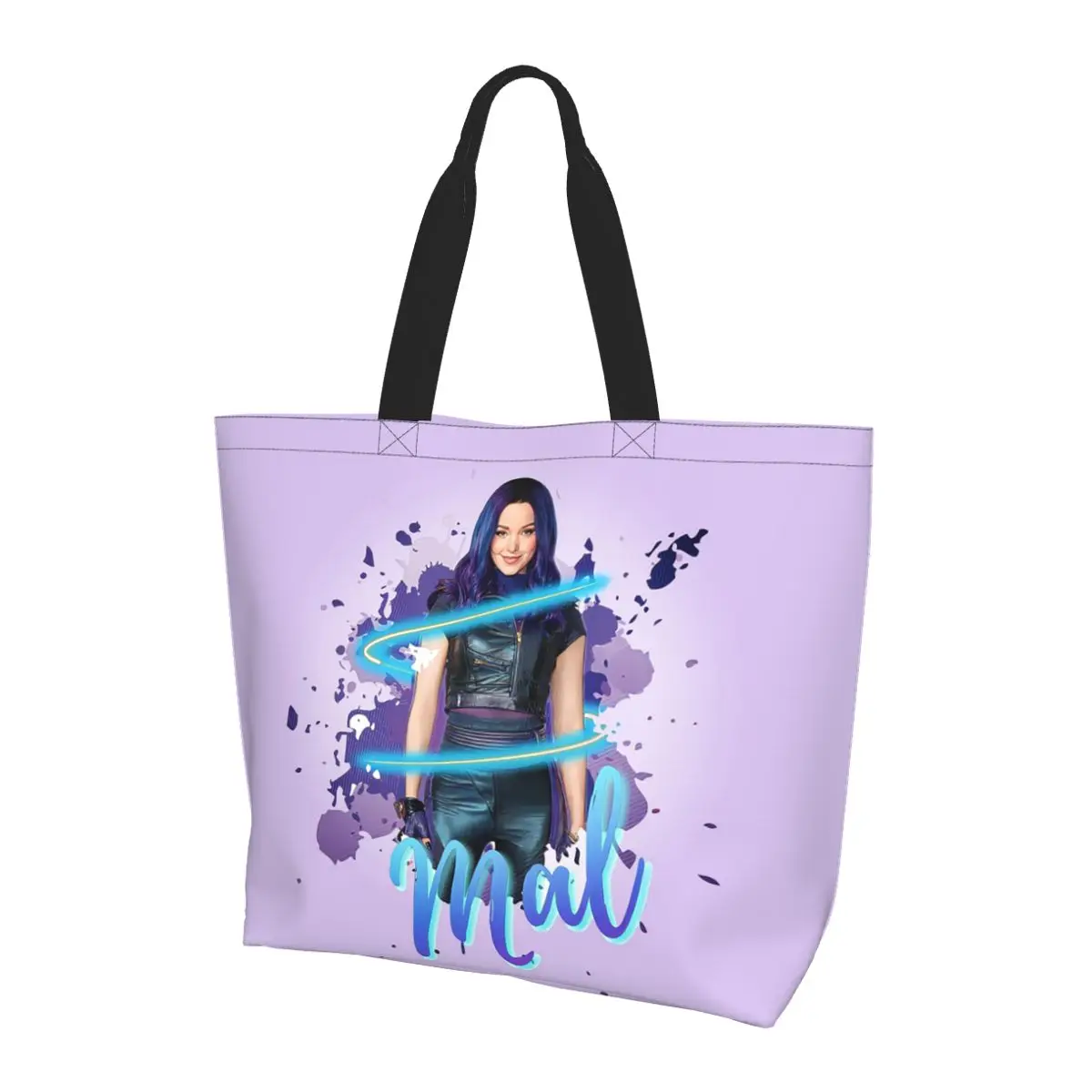 Mal - Descendants 3, сумка-тоут для покупок, парусиновая сумка на плечо большой вместимости, продуктовая сумка для покупок для женщин
Mal - Descendants 3, сумка-тоут для покупок, парусиновая сумка на плечо большой вместимости, продуктовая сумка для покупок для женщин