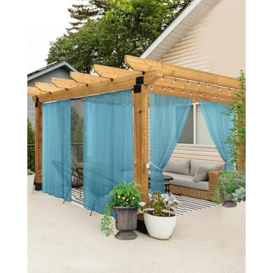 HolidayIdeas All Weather Outdoor Patio Curtains 6 Pcs Look Rod Pocket Sheer Outdoor Curtains for Pool Side, Porch, Balcony, Per
HolidayIdeas All Weather Outdoor Patio Curtains 6 Pcs Look Rod Pocket Sheer Outdoor Curtains for Pool Side, Porch, Balcony, Per