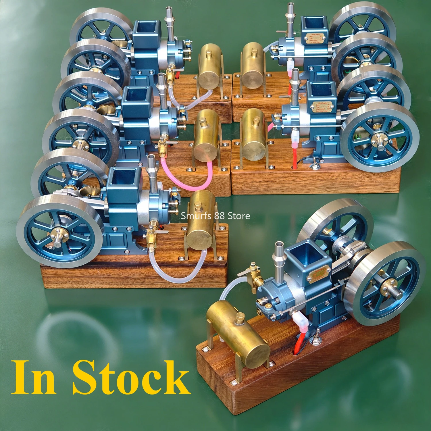 6CC Horizontal Engine Model with Base RTR Metal Single Cylinder Four Stroke Engine Adjustable Speed Mini IC Engine Model Toy
6CC Horizontal Engine Model with Base RTR Metal Single Cylinder Four Stroke Engine Adjustable Speed Mini IC Engine Model Toy