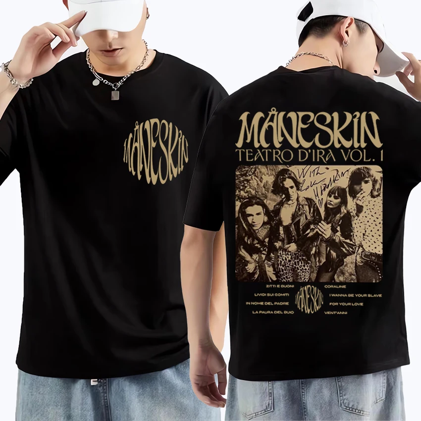 Italian Bands Maneskin Graphic T Shirt Hot sale Casual Loose Fashion Unisex short sleeve t-shirts Man women ' s Cotton Tee shirt
Italian Bands Maneskin Graphic T Shirt Hot sale Casual Loose Fashion Unisex short sleeve t-shirts Man women ' s Cotton Tee shirt