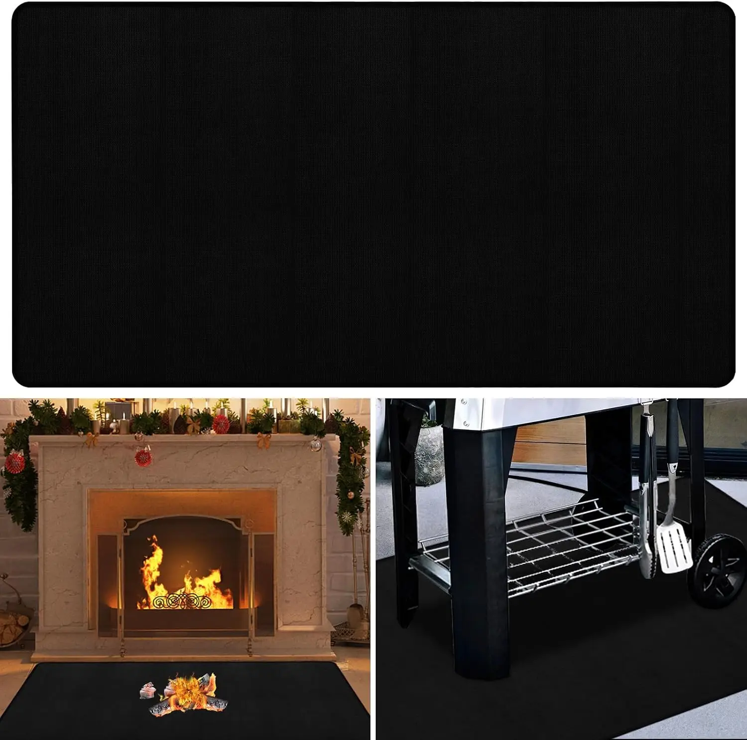 Fireproof Hearth Mat 32x60in for Fireplaces, Grills, Patio Protection
Fireproof Hearth Mat 32x60in for Fireplaces, Grills, Patio Protection