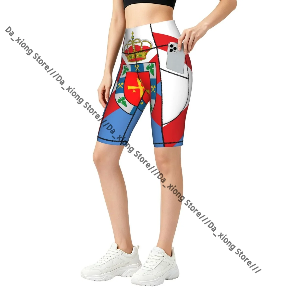 Women High Waist Yoga Shorts El Bierzo Flag Stretch Hip Lifting Quick Dry Fitness Sports Shorts
Women High Waist Yoga Shorts El Bierzo Flag Stretch Hip Lifting Quick Dry Fitness Sports Shorts