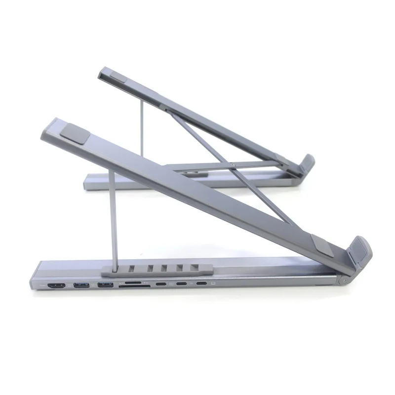 Laptop Desktop Computer Stand, Docking Station 8 in 1 Aluminum Alloy Foldable Height Adjustable Single X-Type Stand
Laptop Desktop Computer Stand, Docking Station 8 in 1 Aluminum Alloy Foldable Height Adjustable Single X-Type Stand
