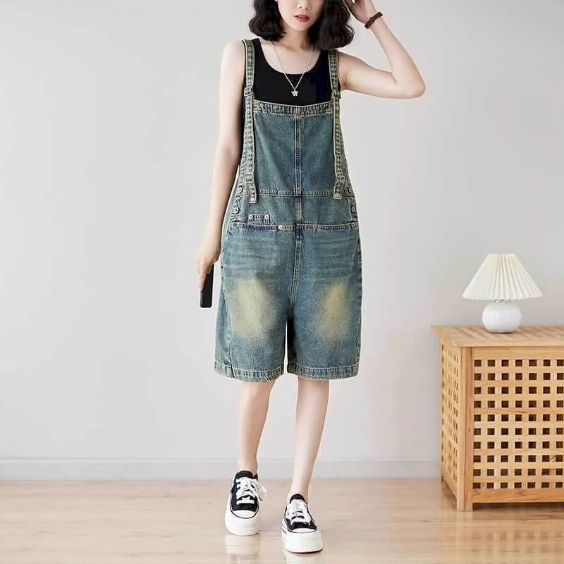 Denim Jumpsuits 2026 Summer Age Reduction Pants Korean Style Wide Leg Shorts Loose Playsuits One Piece Outfits Women Clothing
Denim Jumpsuits 2026 Summer Age Reduction Pants Korean Style Wide Leg Shorts Loose Playsuits One Piece Outfits Women Clothing