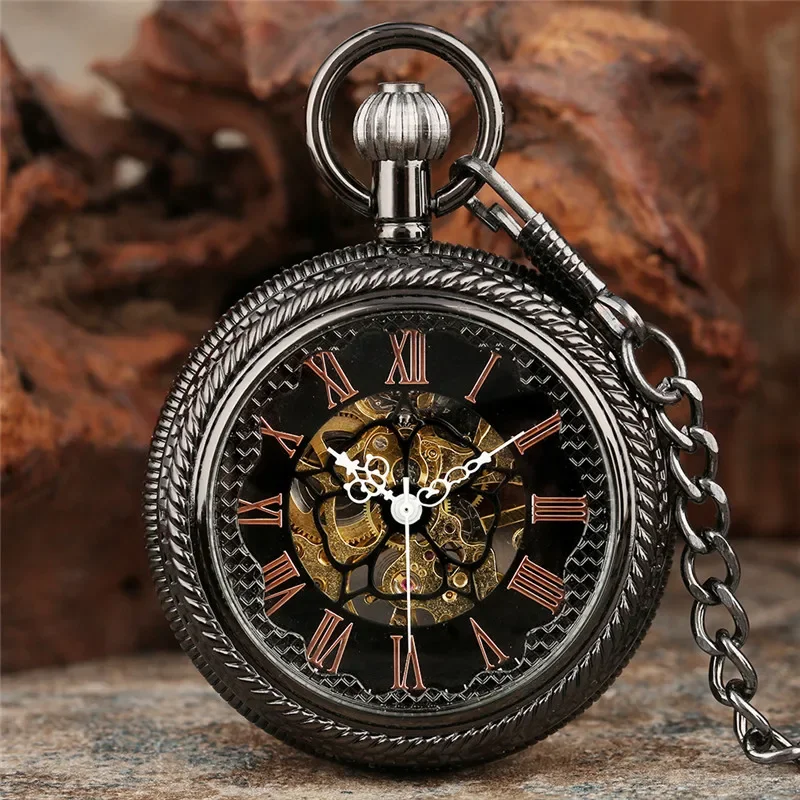 Mens Vintage Mechanical Pocket Watch Steampunk Hand Winding Skeleton Clock Roman Numeral Dial Half Hunter Pendant Chain Gift
Mens Vintage Mechanical Pocket Watch Steampunk Hand Winding Skeleton Clock Roman Numeral Dial Half Hunter Pendant Chain Gift