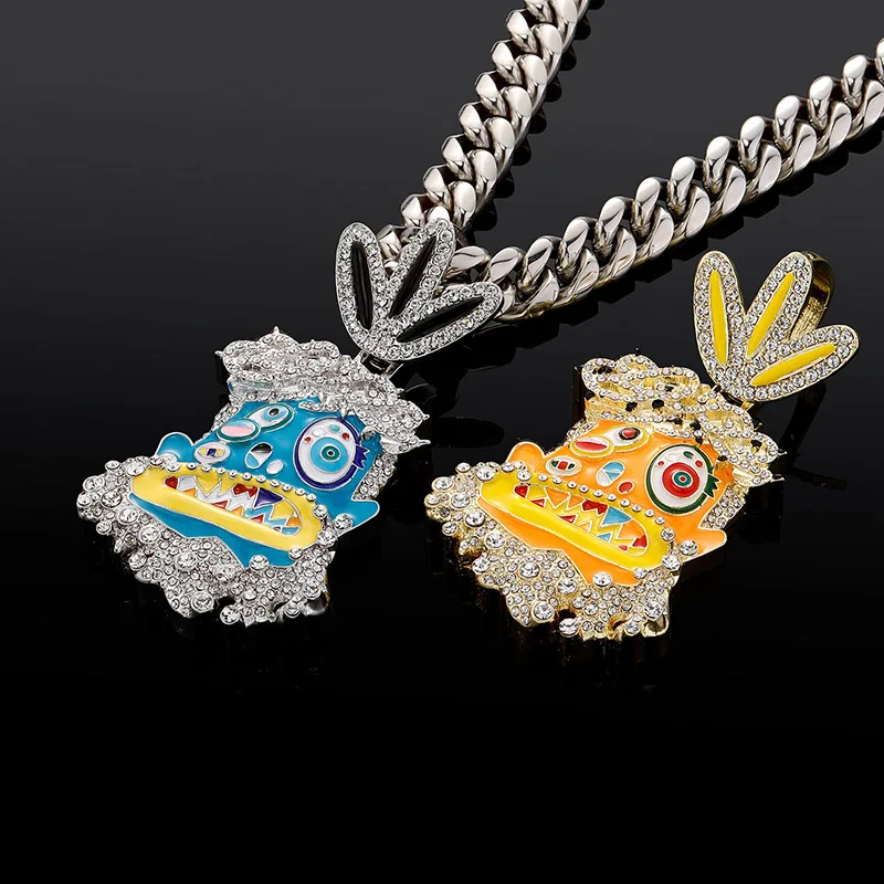 Hip Hop 5A+ CZ Stone Paved Bling Iced Out Funny Cartoon Figure Pendants Necklaces for Men Rapper Jewelry Drop Shipping
Hip Hop 5A+ CZ Stone Paved Bling Iced Out Funny Cartoon Figure Pendants Necklaces for Men Rapper Jewelry Drop Shipping