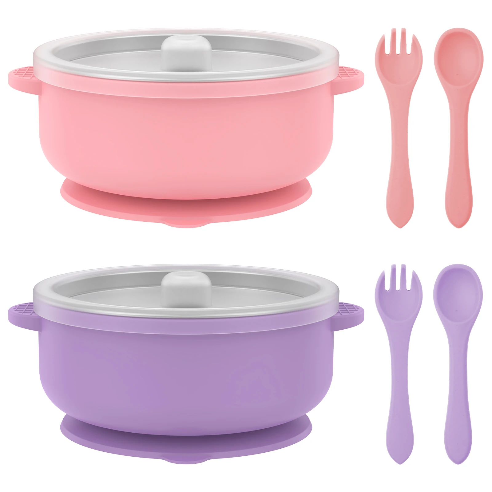 Stainless Steel Baby Bowl with Removable Nonslip Silicone Suction Shell Dishwasher Safe Toddler Bowl with Spoons and Forks
Stainless Steel Baby Bowl with Removable Nonslip Silicone Suction Shell Dishwasher Safe Toddler Bowl with Spoons and Forks