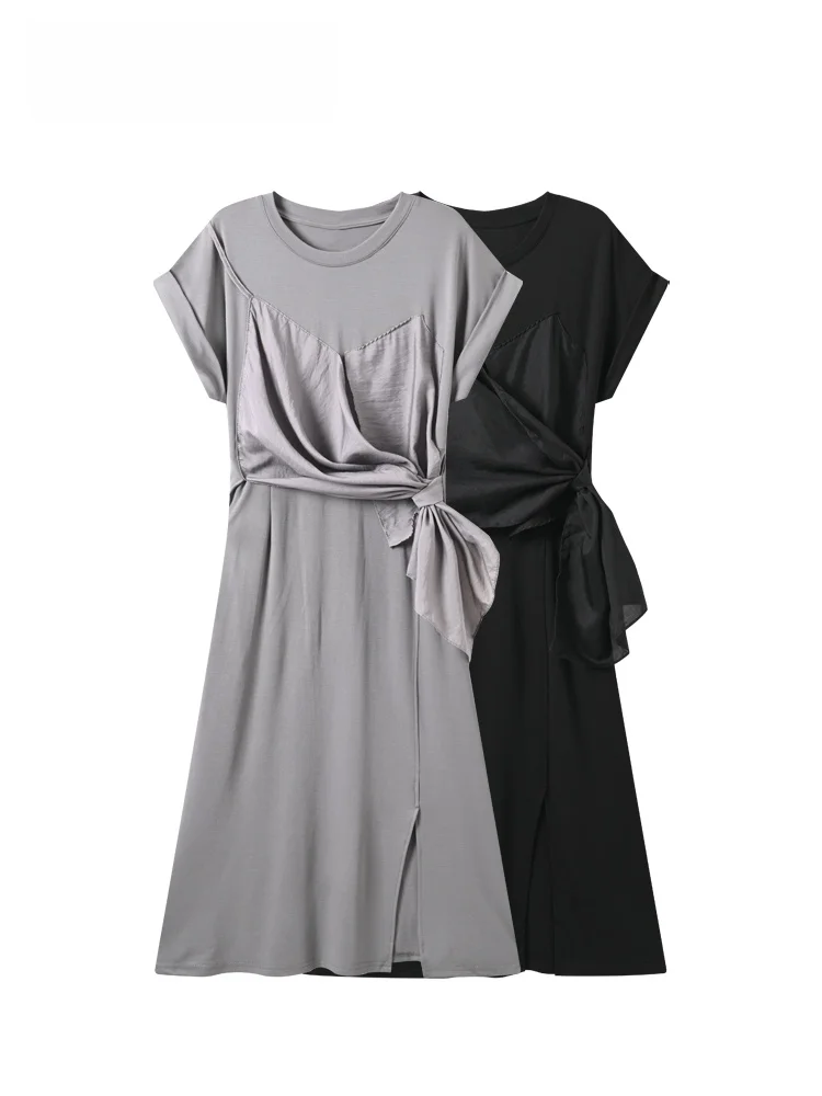 plus Size Summer Casual Style Short Sleeve Dress Women's College Style Frock Skirt Polyester Fiber round Neck Long Dress
plus Size Summer Casual Style Short Sleeve Dress Women's College Style Frock Skirt Polyester Fiber round Neck Long Dress
