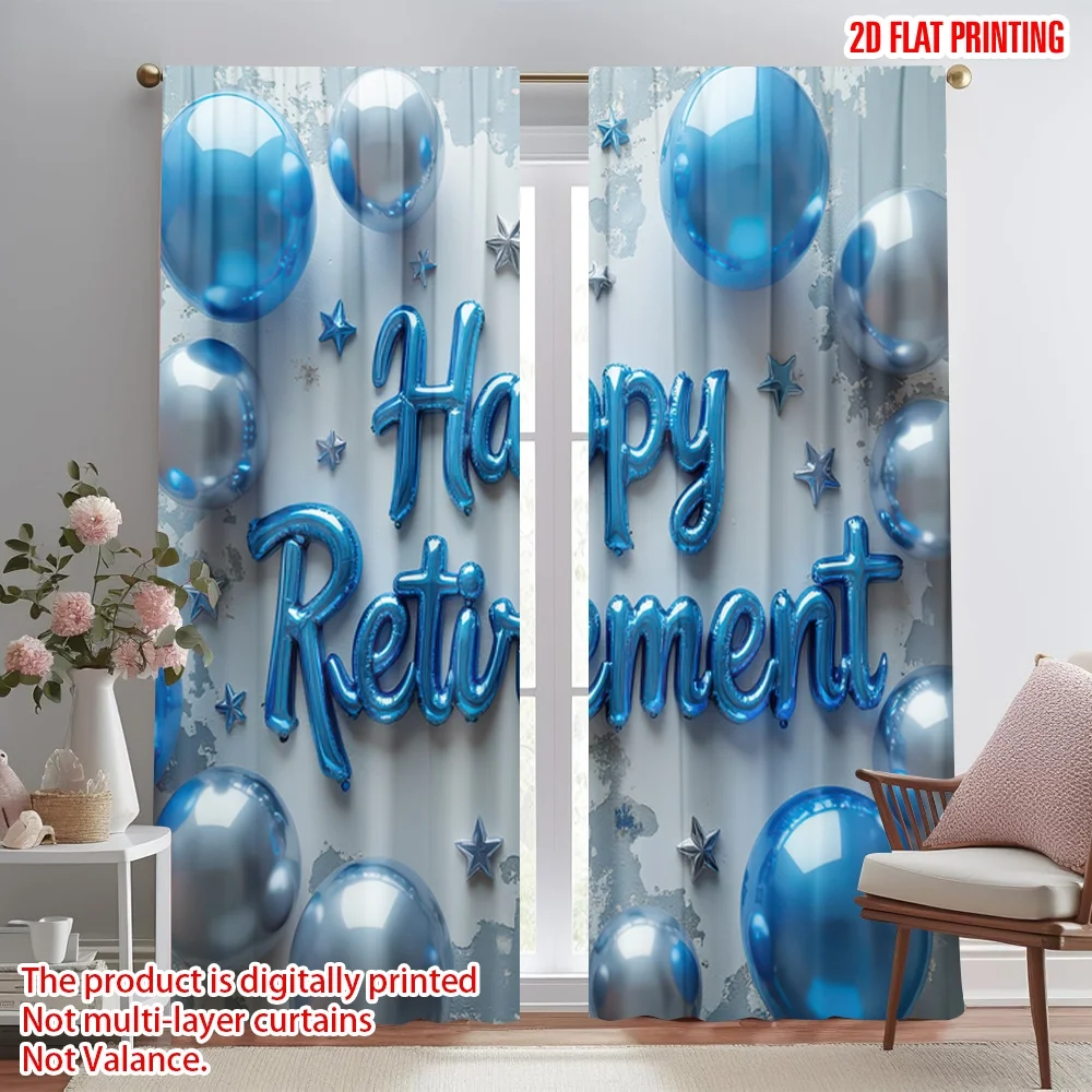 2D flat printing 2pcs Window Curtains Retirement Celebration Balloons(12) Digital Printed Polyester Drapes Party Decorations for
2D flat printing 2pcs Window Curtains Retirement Celebration Balloons(12) Digital Printed Polyester Drapes Party Decorations for