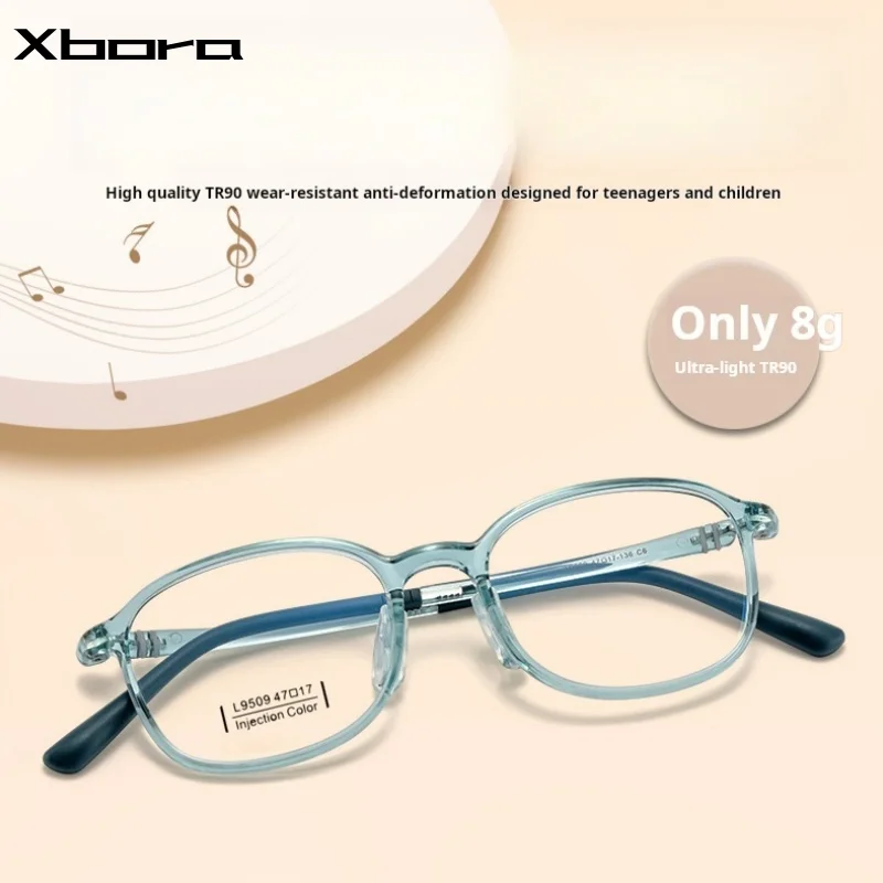 Ultralight 8g Youth Glasses Fashion Blue Light Blocking Glasses TR90 Frames Clear Lenses Girls Boys Kids Comfortable Frames 9509
Ultralight 8g Youth Glasses Fashion Blue Light Blocking Glasses TR90 Frames Clear Lenses Girls Boys Kids Comfortable Frames 9509