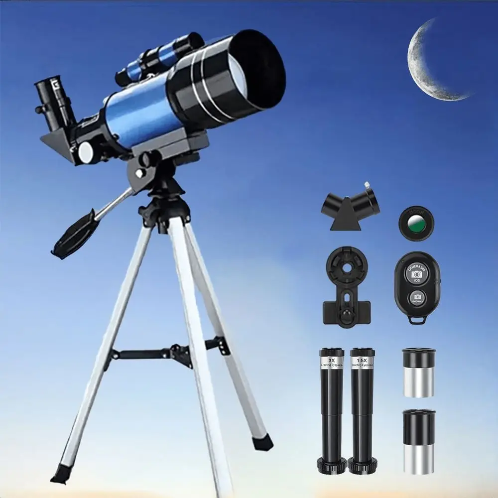 150X High Power Monocular Telescope For Adults 70mm Aperture Tripod Phone Holder, Camping Education Gear Halloween Christmas Gi
150X High Power Monocular Telescope For Adults 70mm Aperture Tripod Phone Holder, Camping Education Gear Halloween Christmas Gi