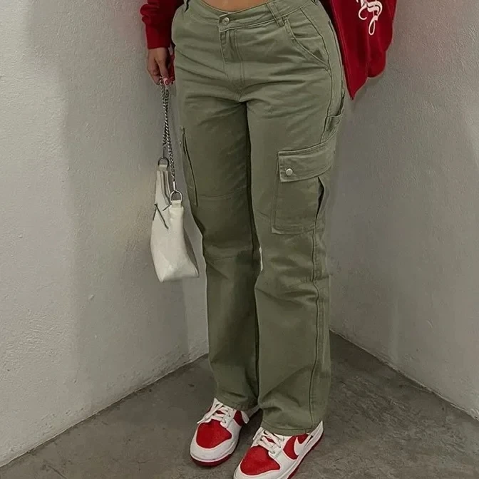 High-waisted Women Clothing Tight-legged Women Pants Casual Trousers Streetwear Fashion Multi-pocket Cargo Pant Women Streetwear
High-waisted Women Clothing Tight-legged Women Pants Casual Trousers Streetwear Fashion Multi-pocket Cargo Pant Women Streetwear