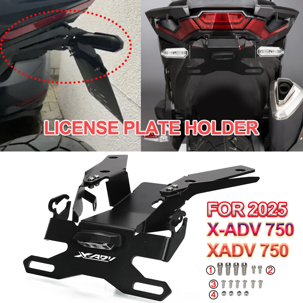 Кронштейн для перемещения номерного знака мотоцикла 2025 X-ADV 750, аксессуары для светодиодных фонарей для Honda XADV750 X-ADV 750 2021 2022 2023-2025
Кронштейн для перемещения номерного знака мотоцикла 2025 X-ADV 750, аксессуары для светодиодных фонарей для Honda XADV750 X-ADV 750 2021 2022 2023-2025