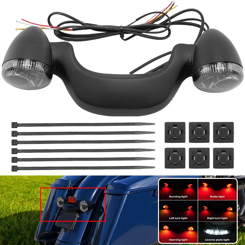 Matte Black Motorcycle Rear Turn Signal Brake Light Bar Lamp For Harley Touring Road Street Glide Road King Special 2010-2023
Matte Black Motorcycle Rear Turn Signal Brake Light Bar Lamp For Harley Touring Road Street Glide Road King Special 2010-2023