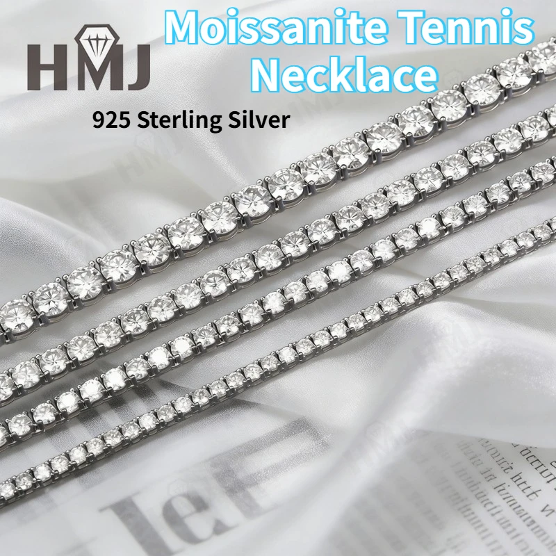 Теннисное колье из муассанита, серебро 925 пробы, цвет D, VVS1, круглая огранка, 2-6,5 мм, 16-24 дюйма, хип-хоп украшение для мужчин и женщин
Теннисное колье из муассанита, серебро 925 пробы, цвет D, VVS1, круглая огранка, 2-6,5 мм, 16-24 дюйма, хип-хоп украшение для мужчин и женщин