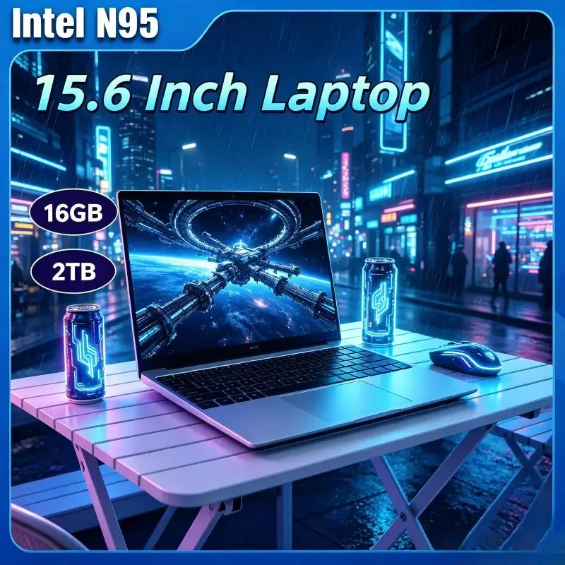15.6 Inch Notebook, 120Hz, Intel N95, 32GB RAM 2TB, Full Practical Configurations, 5000mAh Battery Ensures Smooth and Operation
15.6 Inch Notebook, 120Hz, Intel N95, 32GB RAM 2TB, Full Practical Configurations, 5000mAh Battery Ensures Smooth and Operation