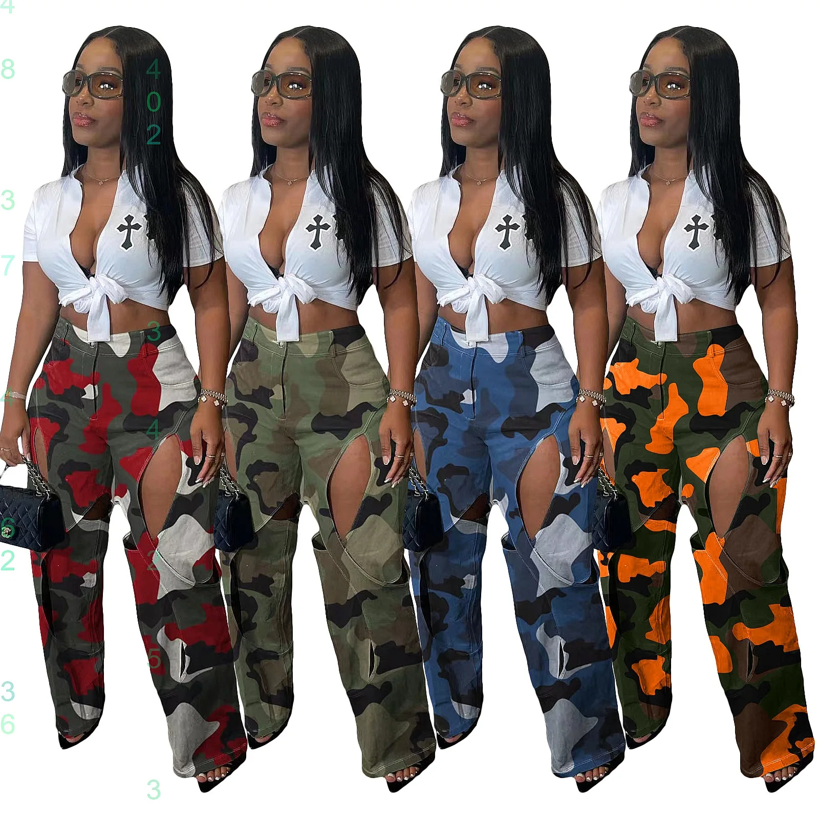 Women's High Waist Cargo Pants Ripped Straight Leg Joggers with Pockets Streetwear Trousers
Women's High Waist Cargo Pants Ripped Straight Leg Joggers with Pockets Streetwear Trousers