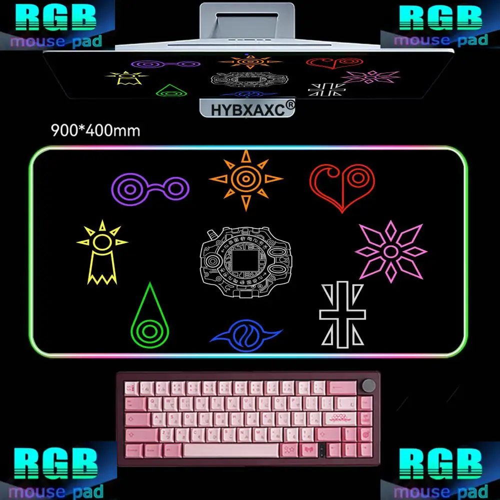 HYBXAXC HD Anime D-Digimon Game Mouse Pad RGB LED Light Colorful Game Keyboard Non-slip Cover Desk-mat Surface Waterproof
HYBXAXC HD Anime D-Digimon Game Mouse Pad RGB LED Light Colorful Game Keyboard Non-slip Cover Desk-mat Surface Waterproof