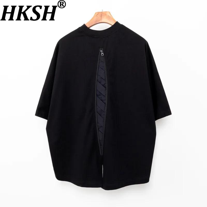 Мужская футболка HKSH Tide Chic: летняя новинка, нишевый дизайн, свободный крой, рукав «летучая мышь», короткий рукав, декор на молнии, в стиле дарк-панк, HK21965
Мужская футболка HKSH Tide Chic: летняя новинка, нишевый дизайн, свободный крой, рукав «летучая мышь», короткий рукав, декор на молнии, в стиле дарк-панк, HK21965