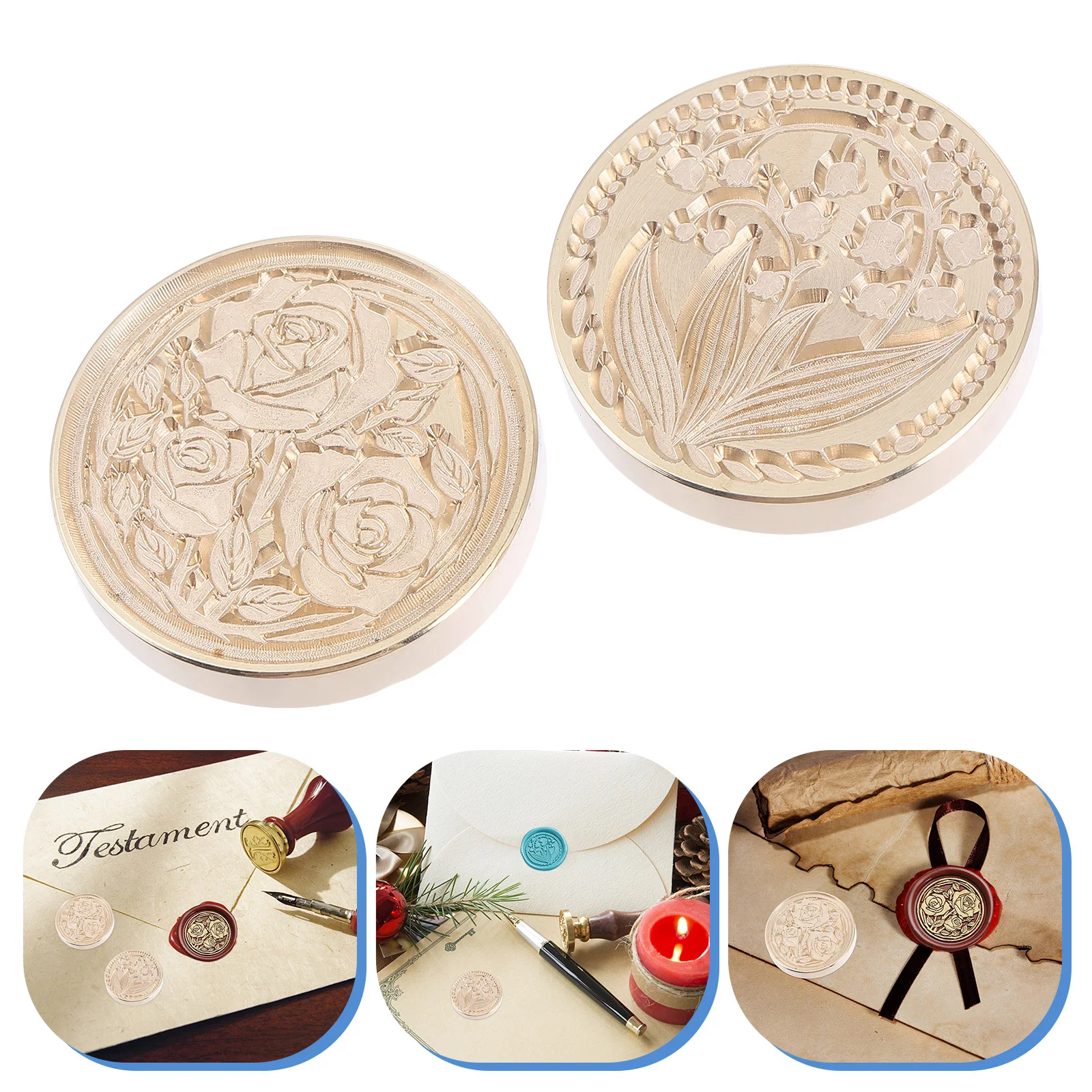2Pcs Exquisite Copper Wax Seal Heads for Envelopes Invitations Decorations High Quality Material Not Easy to Break Long Lasting
2Pcs Exquisite Copper Wax Seal Heads for Envelopes Invitations Decorations High Quality Material Not Easy to Break Long Lasting