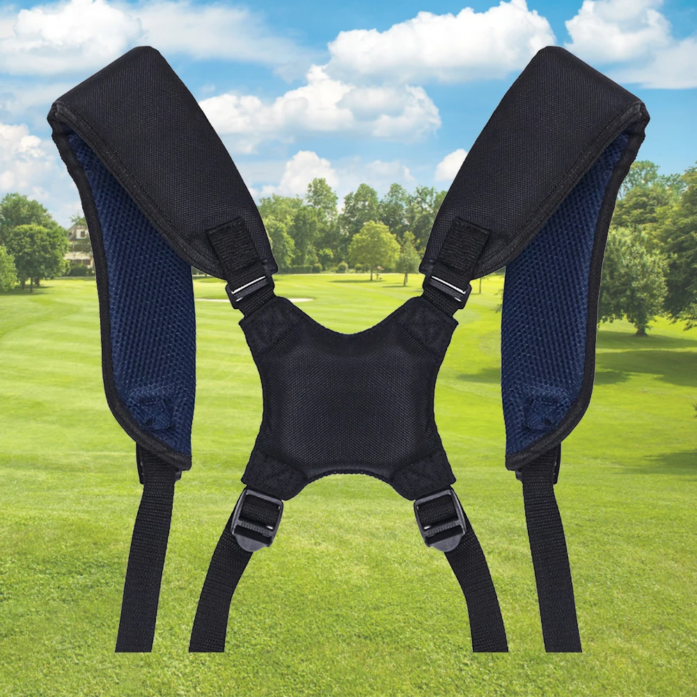 Ремень для переноски гольф-сумки с двойными регулируемыми лямками и мягкой подкладкой, с 4 поворотными пряжками для комфортной переноски
Ремень для переноски гольф-сумки с двойными регулируемыми лямками и мягкой подкладкой, с 4 поворотными пряжками для комфортной переноски