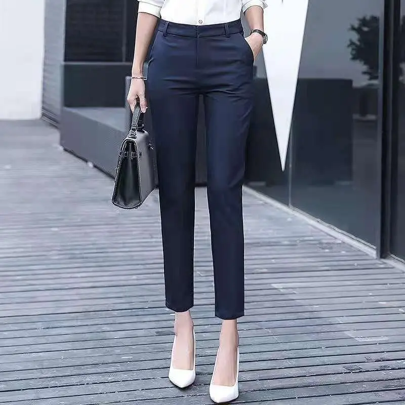 New Style Suit Pants for Women Spring and Summer Thin High Waist Slim Casual Women's Pants Professional Straight Pants
New Style Suit Pants for Women Spring and Summer Thin High Waist Slim Casual Women's Pants Professional Straight Pants