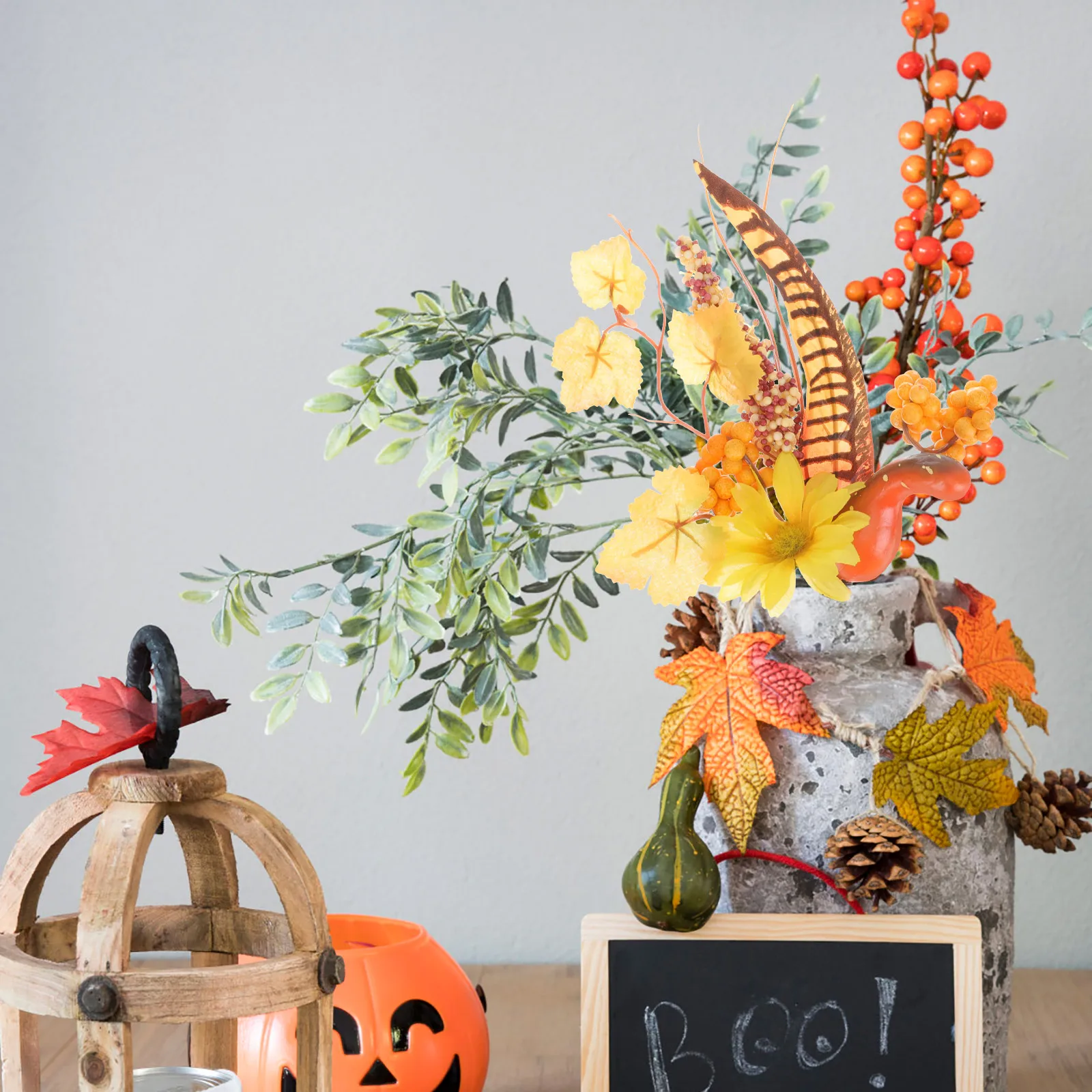 Artificial Maple Leaves Pumpkin Branches Fall Decor Holiday Thanksgiving Vase Rustic Farmhouse Country Floral
Artificial Maple Leaves Pumpkin Branches Fall Decor Holiday Thanksgiving Vase Rustic Farmhouse Country Floral