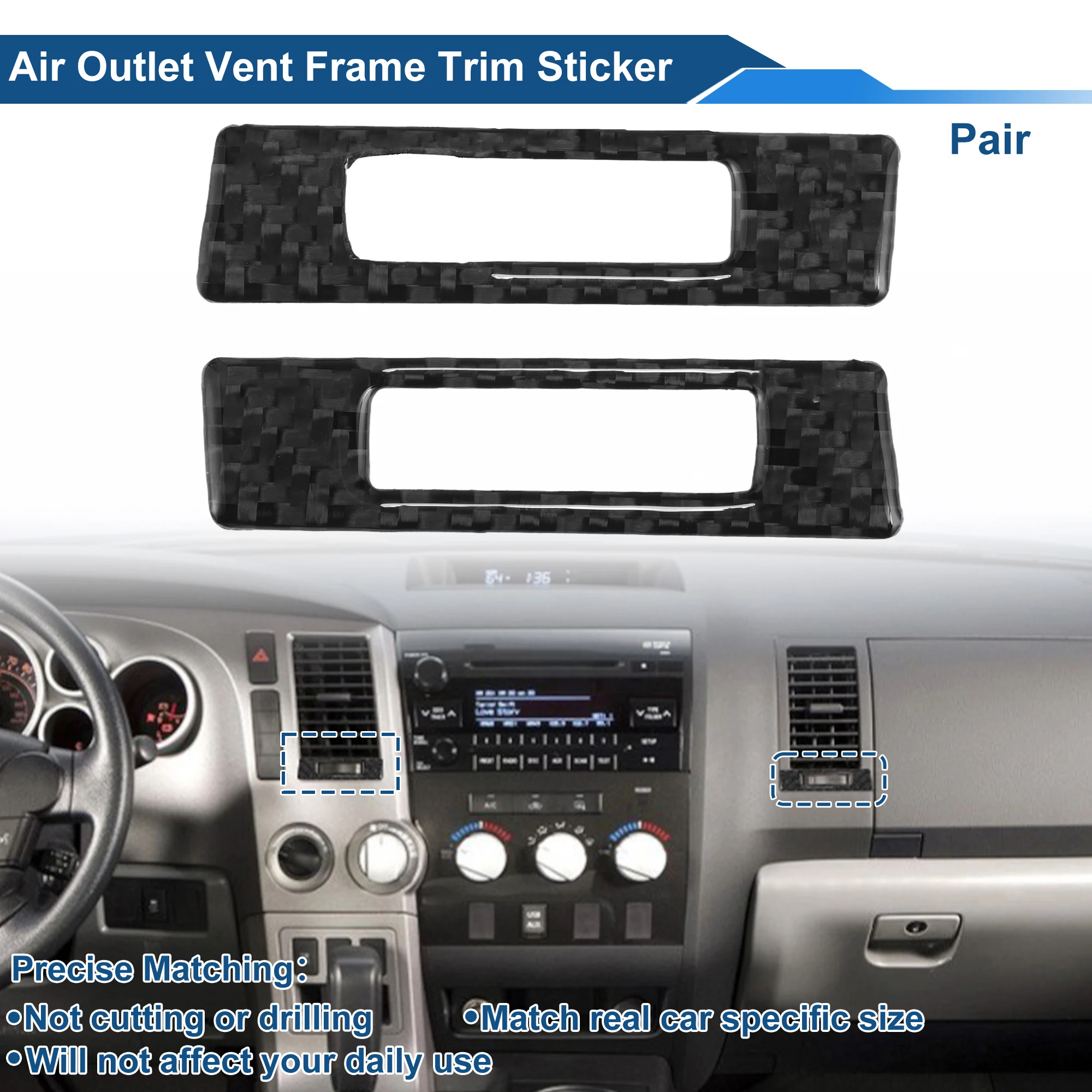UXCELL Air Condition Outlet Vent Trim Cover Frame for Toyota Tundra 07-13 1 pair
UXCELL Air Condition Outlet Vent Trim Cover Frame for Toyota Tundra 07-13 1 pair