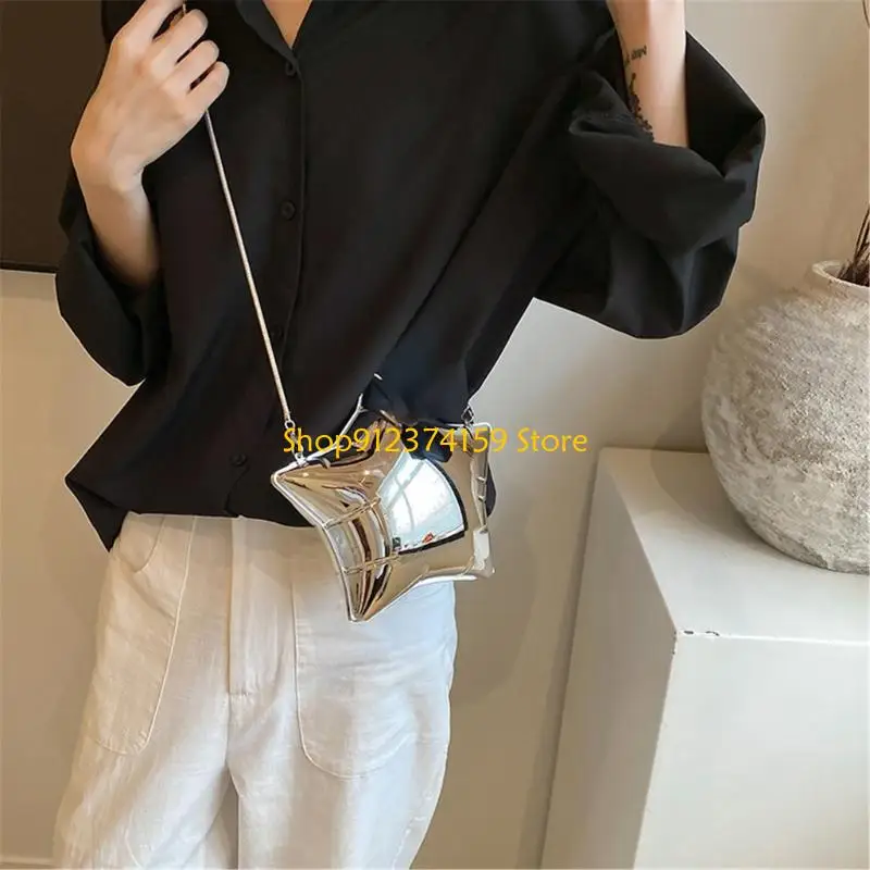 G5AE Unique Star Evening Bag PVC Chain Shoulder Bag Casual Crossbody Bag Satchel Purse For Weddings And Parties
G5AE Unique Star Evening Bag PVC Chain Shoulder Bag Casual Crossbody Bag Satchel Purse For Weddings And Parties