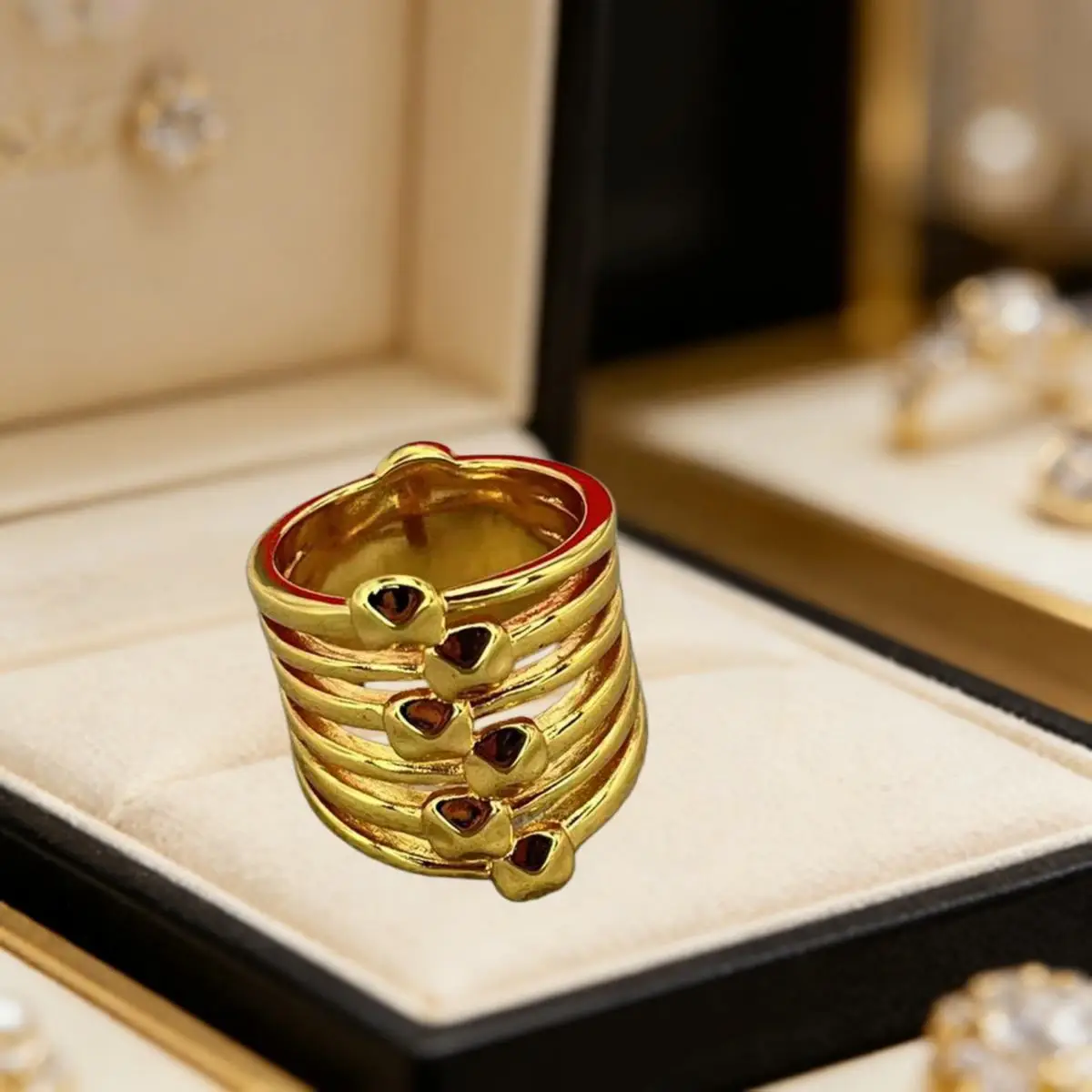 2026 Spain Vintage Metallic Gold Silver Geometric Ring Jewelry Accessories Creative Gift
2026 Spain Vintage Metallic Gold Silver Geometric Ring Jewelry Accessories Creative Gift