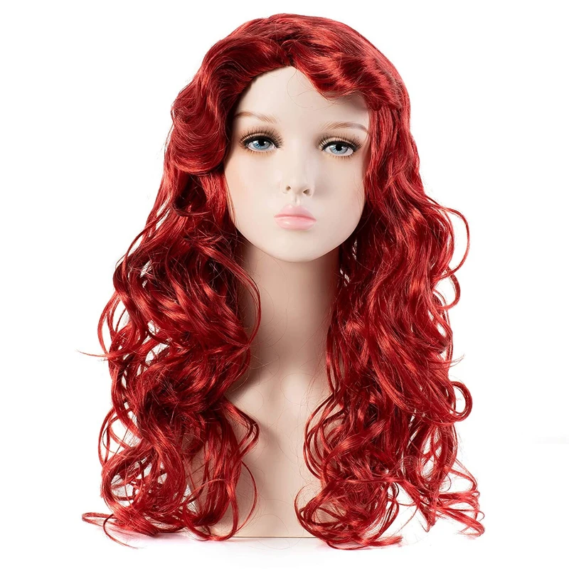 Onedor Girl's Long Curly Red Synthetic Wavy Hair Mermaid Cosplay Wigs
Onedor Girl's Long Curly Red Synthetic Wavy Hair Mermaid Cosplay Wigs