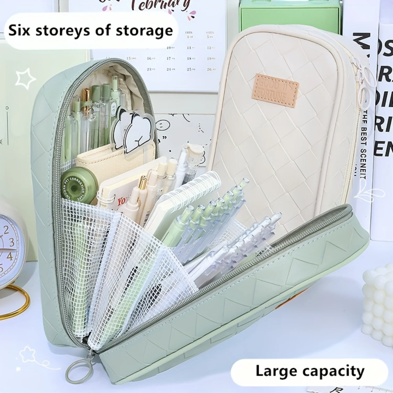 Capacity Pencil Case Pen Case Multifunctional Stationery Bag Pencil Cases New Student Pencil Bag Creative Bag Office School Sup
Capacity Pencil Case Pen Case Multifunctional Stationery Bag Pencil Cases New Student Pencil Bag Creative Bag Office School Sup