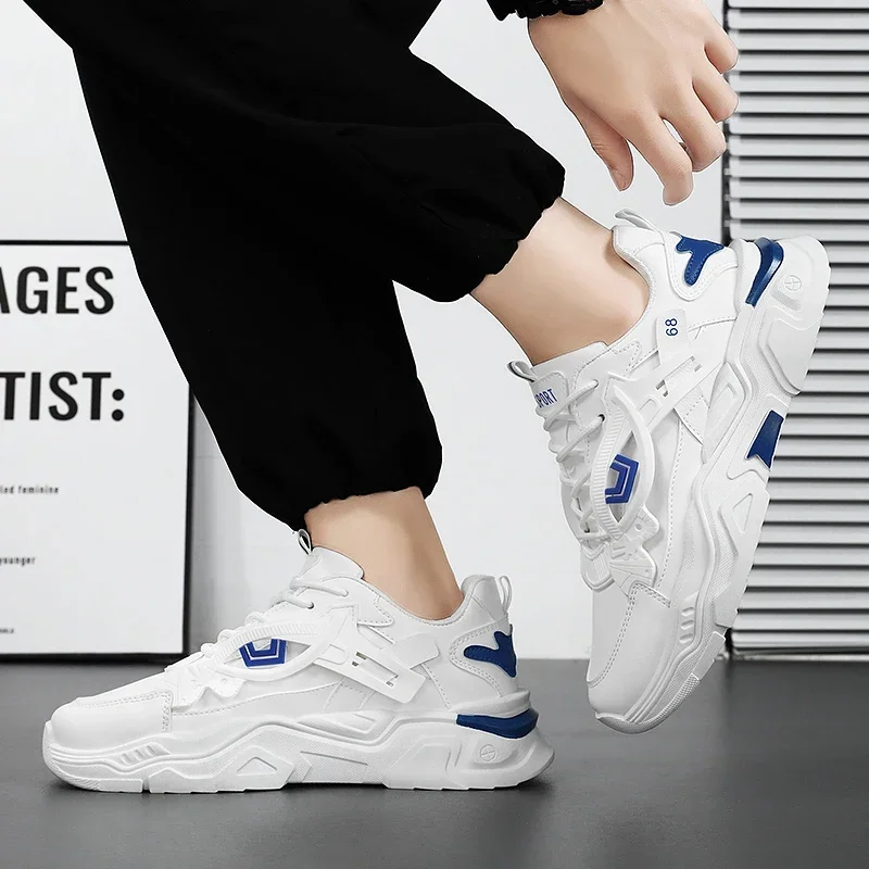 Мужская повседневная спортивная обувь на толстой подошве, увеличивающая рост, сетчатые и цветные кроссовки на шнуровке с круглым носком
Мужская повседневная спортивная обувь на толстой подошве, увеличивающая рост, сетчатые и цветные кроссовки на шнуровке с круглым носком