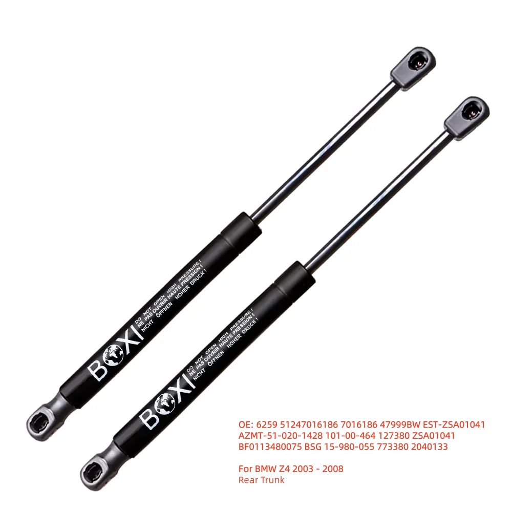 BOXI 2pcs Rear Trunk Gas Spring Shock Lift Strut Support Bar Rod 51247016186 7016186 For BMW Z4 2003 - 2008 Lift Struts
BOXI 2pcs Rear Trunk Gas Spring Shock Lift Strut Support Bar Rod 51247016186 7016186 For BMW Z4 2003 - 2008 Lift Struts