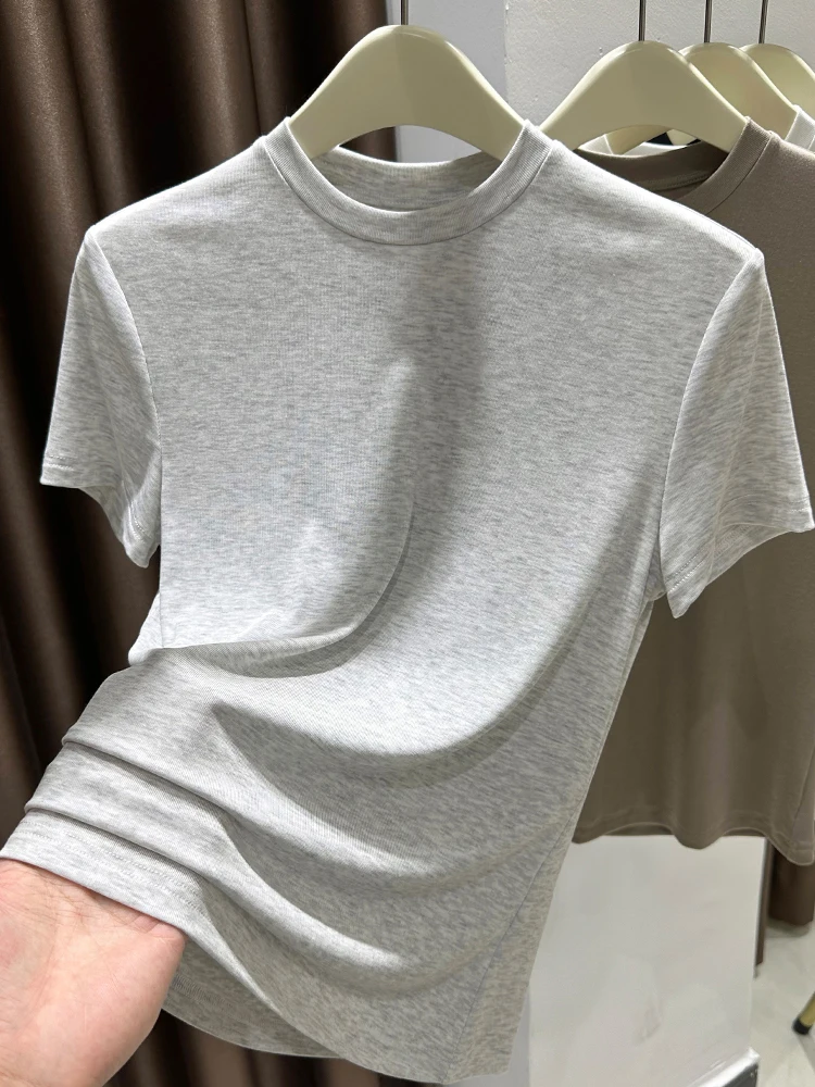 Ice Silk Modal Knitted ort Sve T-irt Women's Spring New ey Base irt Slim Fit round Ne Top Korean Sle Commute F...
Ice Silk Modal Knitted ort Sve T-irt Women's Spring New ey Base irt Slim Fit round Ne Top Korean Sle Commute F...