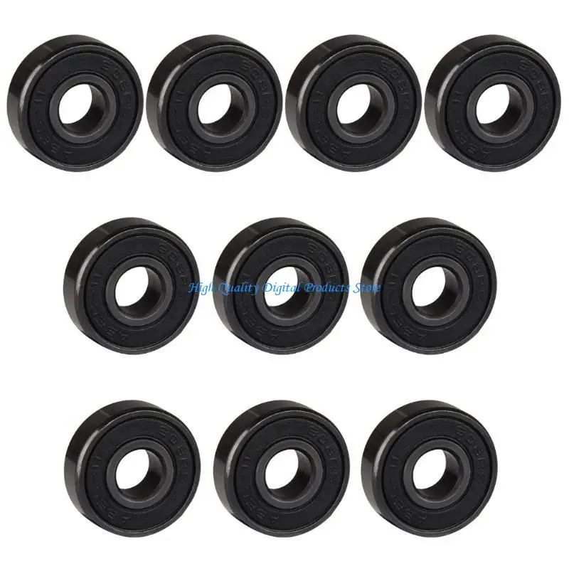U2JE 608RS 10 Pack Ball Bearing Black 8x22x7mm Carbon Steel Bearings Replacement Used for Scooters Roller Skate
U2JE 608RS 10 Pack Ball Bearing Black 8x22x7mm Carbon Steel Bearings Replacement Used for Scooters Roller Skate