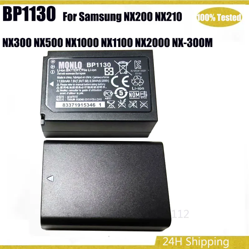 Original BP1130 1130mAh Battery For Samsung NX200 NX210 NX300 NX500 NX1000 NX1100 NX2000 NX-300M Camera Btteries
Original BP1130 1130mAh Battery For Samsung NX200 NX210 NX300 NX500 NX1000 NX1100 NX2000 NX-300M Camera Btteries