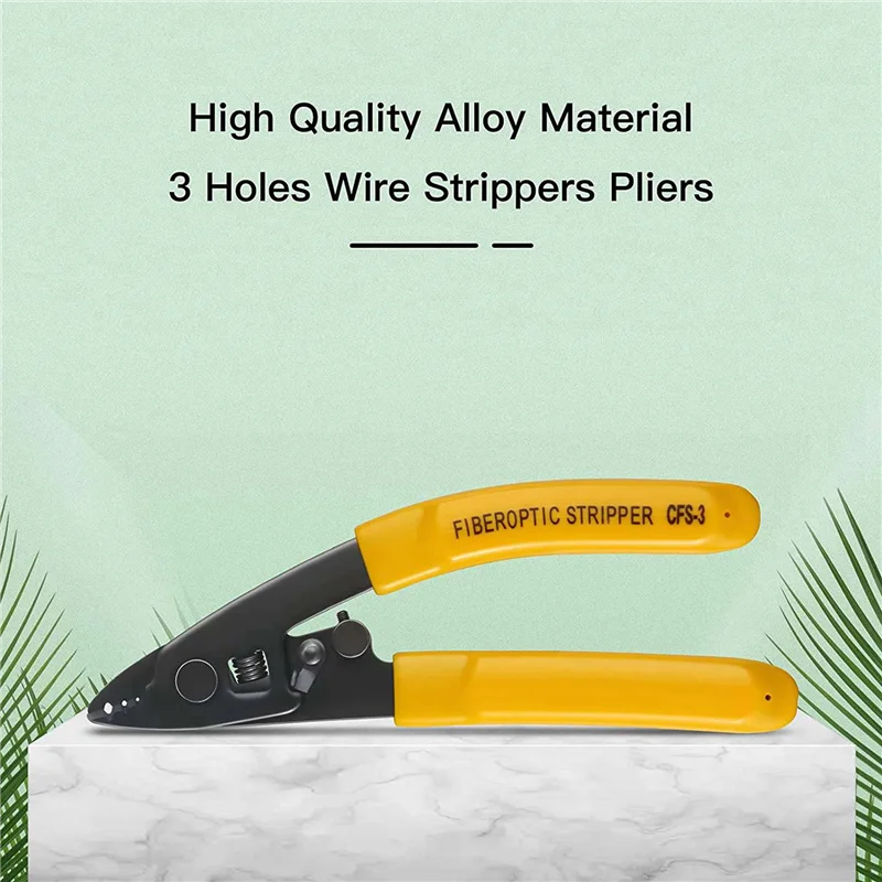 B28C-10PCS CFS-3 Three-Port Fiber Optical Stripper/ Pliers/ Wire Strippers FTTH Tools Miller Optical Fiber Stripping Pliers
B28C-10PCS CFS-3 Three-Port Fiber Optical Stripper/ Pliers/ Wire Strippers FTTH Tools Miller Optical Fiber Stripping Pliers