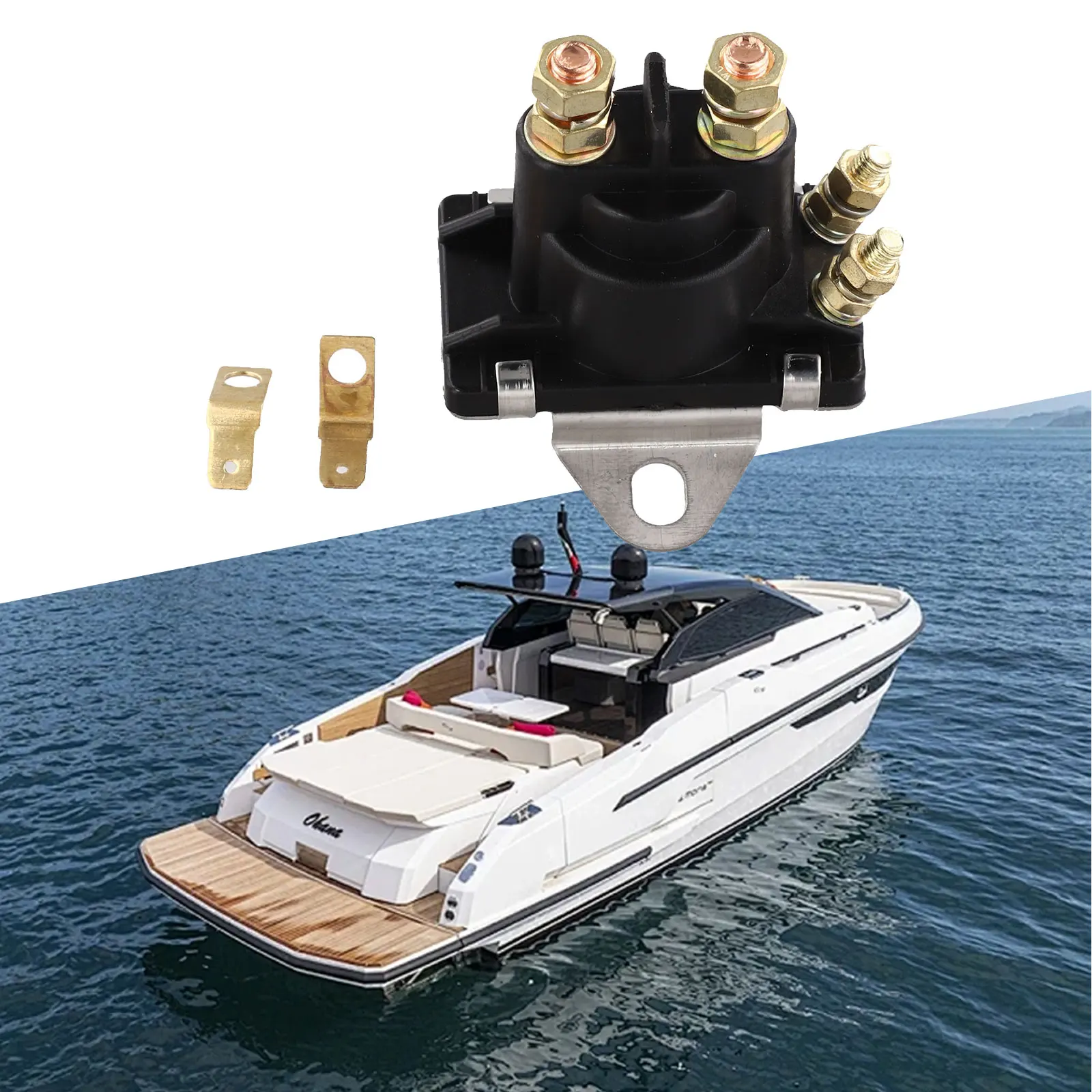 Boating Replacement Part Marine Starter Solenoid Marine Starter System Upgrade 12V Power Supply As Shown In The Figure
Boating Replacement Part Marine Starter Solenoid Marine Starter System Upgrade 12V Power Supply As Shown In The Figure