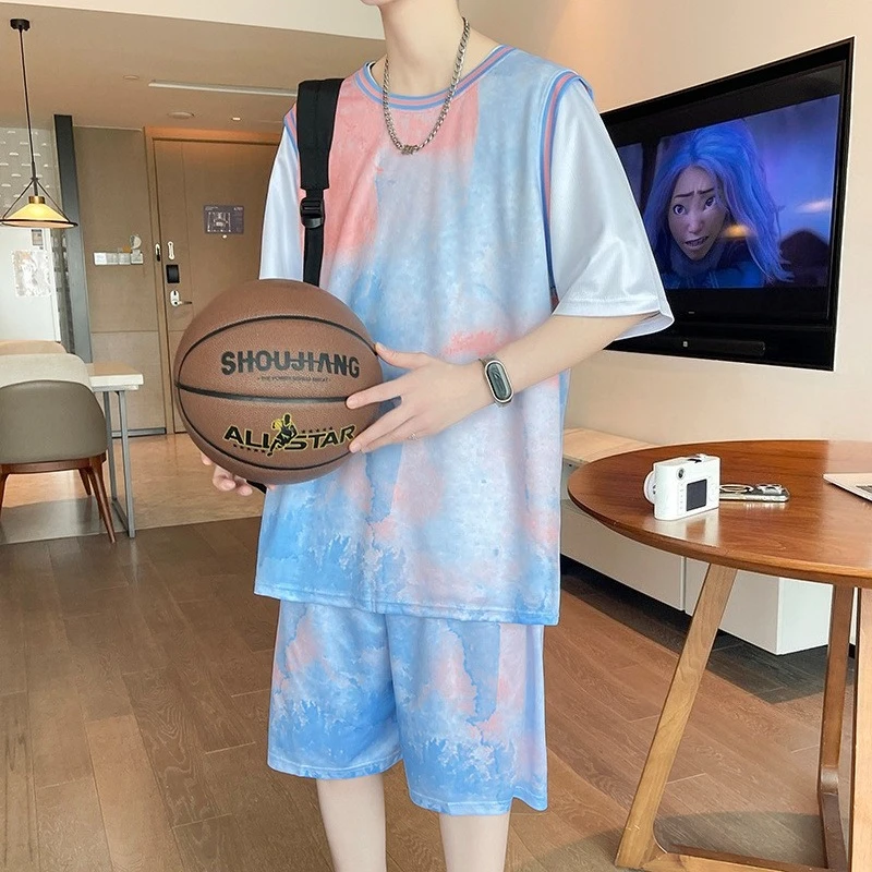 Quick Dry Ice Silk Basketball Clothes for Men Teen Boys Sports Training Suit Loose Fit Breathable Short Sleeve Jersey Set
Quick Dry Ice Silk Basketball Clothes for Men Teen Boys Sports Training Suit Loose Fit Breathable Short Sleeve Jersey Set