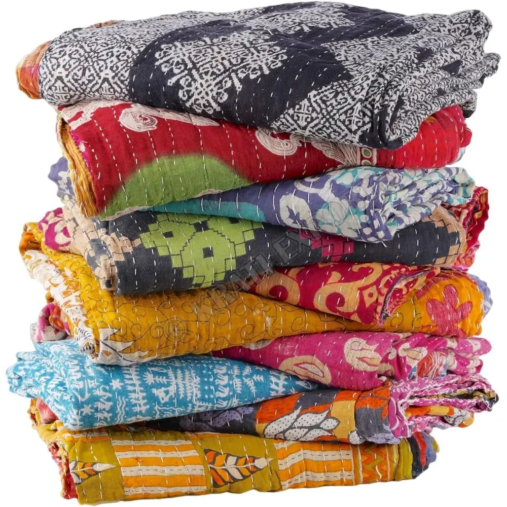 Vintage Kantha Quilts Handmade Old Saree Made gudari Boho Bedding Throw Blanket Bedspread Rally
Vintage Kantha Quilts Handmade Old Saree Made gudari Boho Bedding Throw Blanket Bedspread Rally