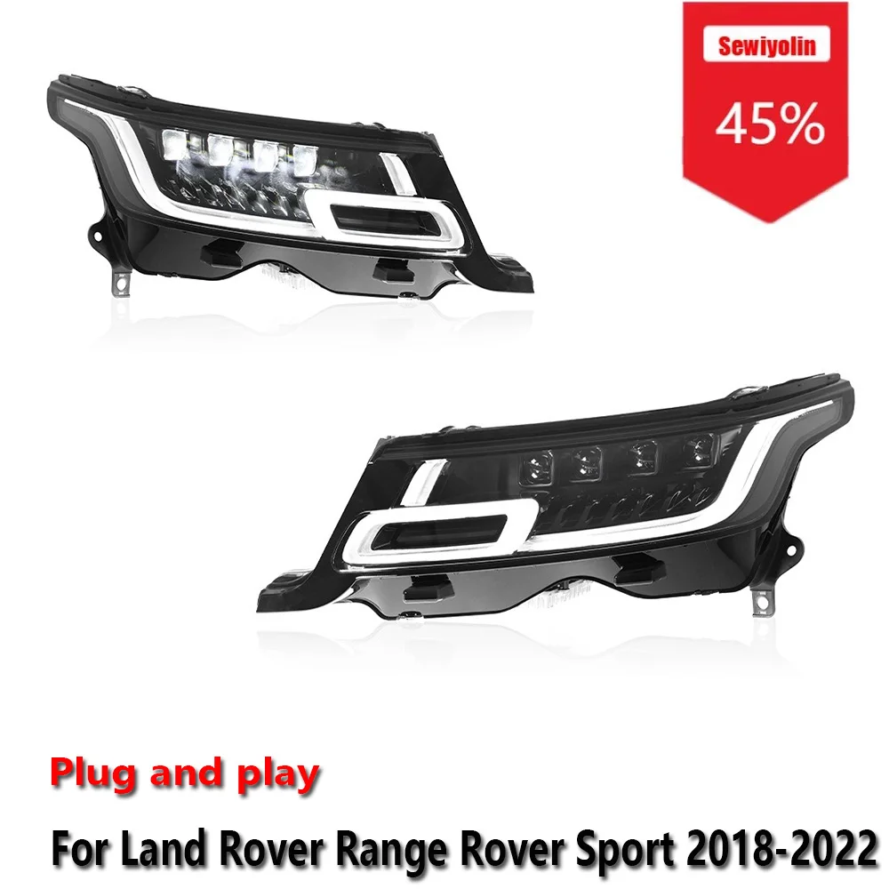 Sewiyolin автомобильные светодиодные фары аксессуары для Land Rover Range Rover Sport 2018-2022 DRL тормозной указатель поворота Plug and Play
Sewiyolin автомобильные светодиодные фары аксессуары для Land Rover Range Rover Sport 2018-2022 DRL тормозной указатель поворота Plug and Play