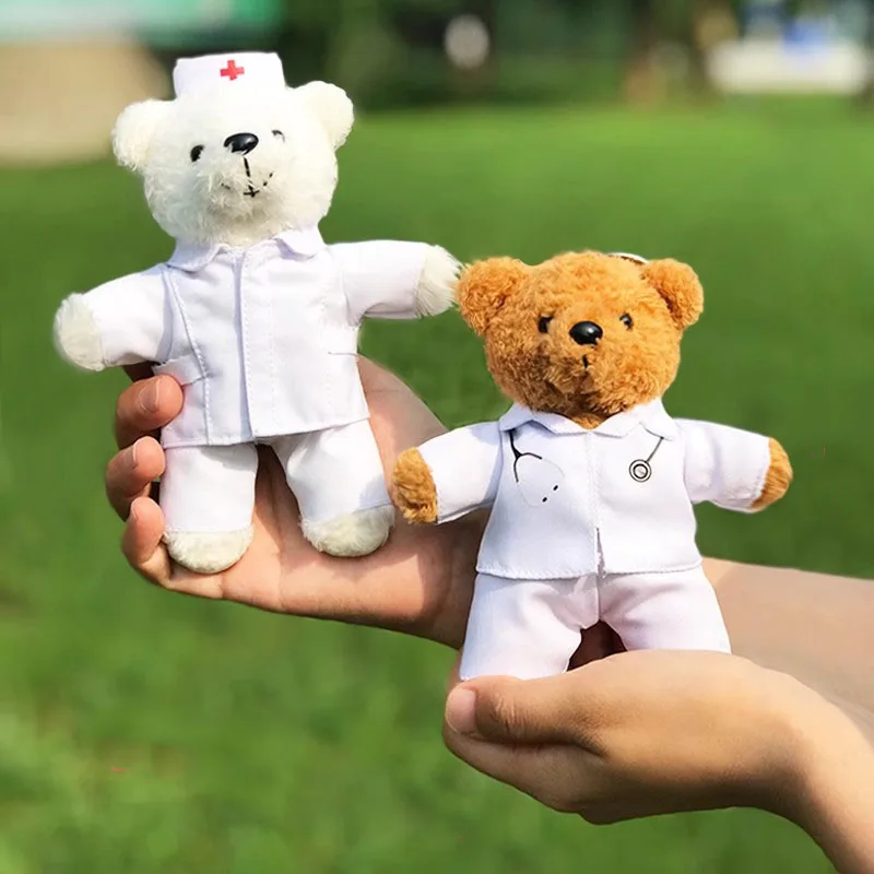 Doctor Nurse Ted Bear Pendant Bag Decoration Plush Toy Stuffed Doll Cartoon Animal Hospital Physician Key Chain Boy Girl Gift
Doctor Nurse Ted Bear Pendant Bag Decoration Plush Toy Stuffed Doll Cartoon Animal Hospital Physician Key Chain Boy Girl Gift